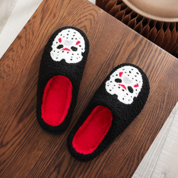 oly-d94ac7ee19da6a66791ba7b564be9284 Wholesale Amazon Cotton Slippers Autumn and Winter Home Halloween Indoor Non-Slip Cotton Slippers Fleece-Lined Warm Home Couple