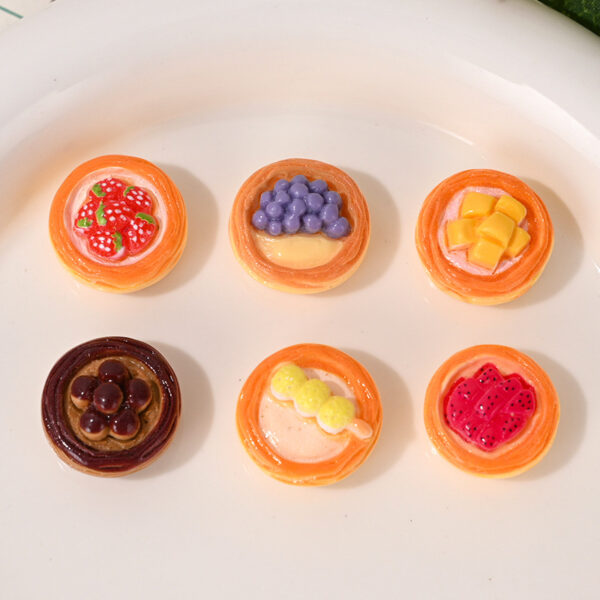 Wholesale Food and Play Cartoon Fruit Egg Tart Beads