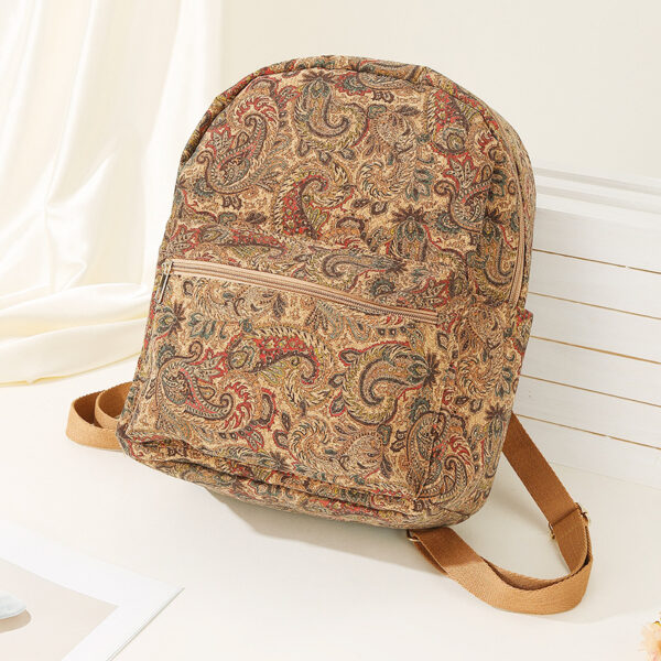 oly-d94fe8deb491996dce6c8b093dac6a6d Wholesale Retro Large-Capacity Lightweight Universal Men's and Women's Retro Cork Backpack Travel Backpack