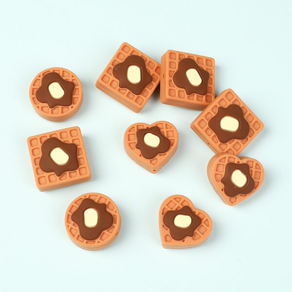 Wholesale Biscuit silicone beads