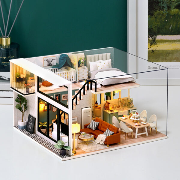 Wholesale Zhiqu House Diy Cabin Model Wooden Handmade Assembled Toy Villa House Creative Birthday Gift for Girlfriend