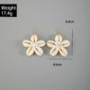 Wholesale Cross-Border Jewelry, Hand-Woven Shell Flower Pendant Earrings, Personalized Ancient Town European and American Style Beach Style Earrings