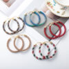 Wholesale Christmas and Independence Day Gradient Color Earrings