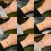 Wholesale Copper Beaded Plating Inlay Heart Shape Flower Bow Knot Pearl Zircon Bracelets