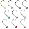 Fashion Rhombus Stainless Steel Metal Nose Studs 1 Piece Nose Pin
