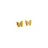 Electroplating Golden Plated Butterfly Titanium Steel Simple Style Ear Studs