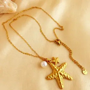Gold / One Size / Starfish Pearl