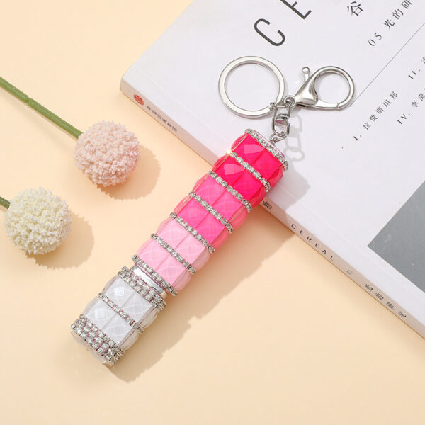 Wholesale Amazon Advanced Glass Diamond Creative Girl's Perfume Bottled 10ml Keychain Portable with Keychain Hanging
