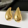 Wholesale 1 Pair Simple Style Commute Water Droplets Plating Stainless Steel Ear Studs