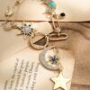 oly-d983f5807d75595d0023ee3d744bcb98 Wholesale Punk-style hip-hop fashion star and moon necklace