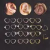 Wholesale Fashion Heart Diamond Copper Earrings