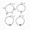 oly-d9b19cd06312fcbb0f44d92c639bb08c Wholesale Western Denim Style Vintage Denim Hat Tauren Boots Alloy Pendant Bracelet Imitation Turquoise Bracelet suit Women