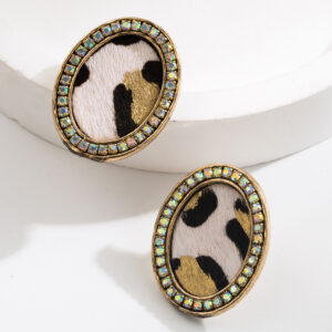 Oval-leopard print
