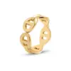 Wholesale PVD Coated Real Gold Plated 18K Gold Geometric 304 Stainless Steel Fashion Waterproof Non Tarnish