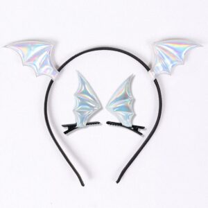 Silver hairpin headband set