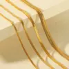 Wholesale Jewelry Basic Simple Style Commute Solid Color 304 Stainless Steel 18K Gold Plated Plating Necklace
