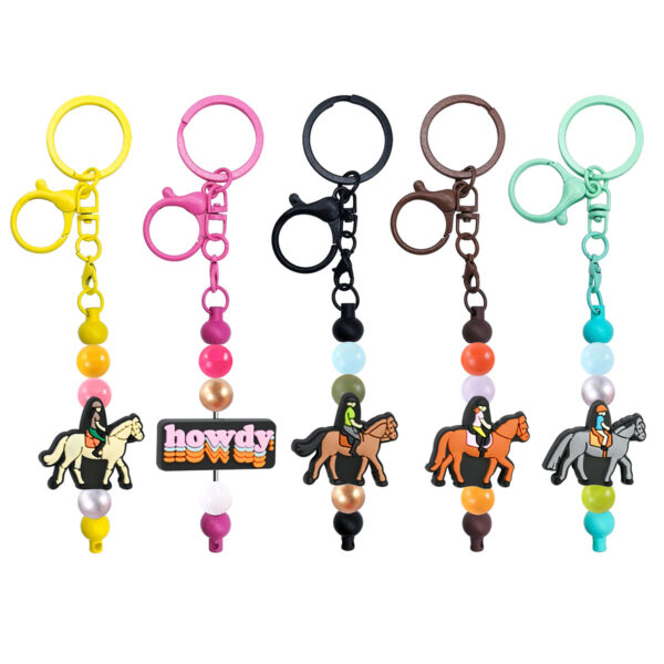Wholesale Cartoon Cowboy Series Soft Rubber Beads