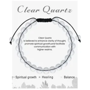 White Crystal Bracelet 18cm