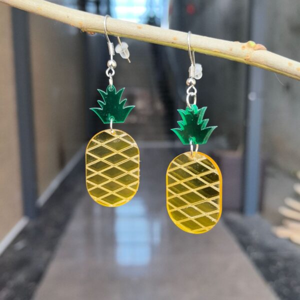 Wholesale Cross-border European and American Acrylic Fruit Creative Earrings Carrot Strawberry Pineapple Summer Cute Holiday Earrings