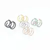 Simple Style Solid Color Stainless Steel Plating Nose Ring Nose Pin