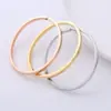 Wholesale Simple Style Solid Color 304 Stainless Steel 18K Gold Plated No Inlaid Stainless Steel Bracelets In Bulk