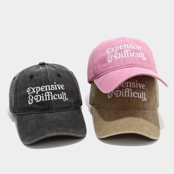 Wholesale European and American Trendy Fashion Soft Top Face-Slimming Baseball Cap with Letter Embroidery, Casual Sun Protection Hat