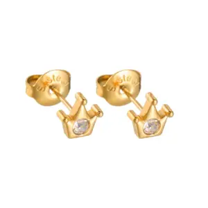 Small Crown Earrings 925