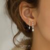 Wholesale S925 Sterling Silver Tassel Zircon Earrings Luxury Earrings