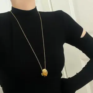 X090-Oval-Sweater Chain- Gold