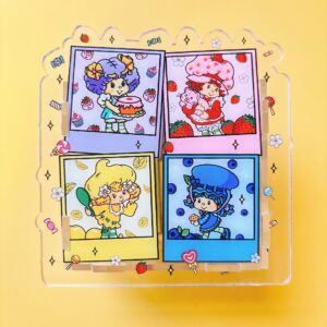 B379-strawberry girl pen holder