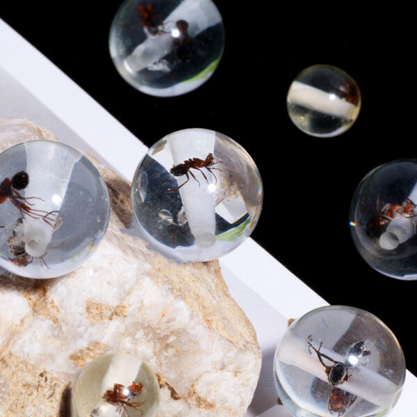 Wholesale Creative DIY beaded chains for phones, keys, and bags, featuring small insects, bees, and ants that can be strung through straight holes.