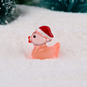 Glow-in-the-dark christmas duck-tender pink
