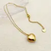 Wholesale PVD Coated Real Gold Plated 14K Gold Heart Shape 304 Stainless Steel Vintage Style Luxurious Waterproof Non Tarnish 304 Stainless Steel