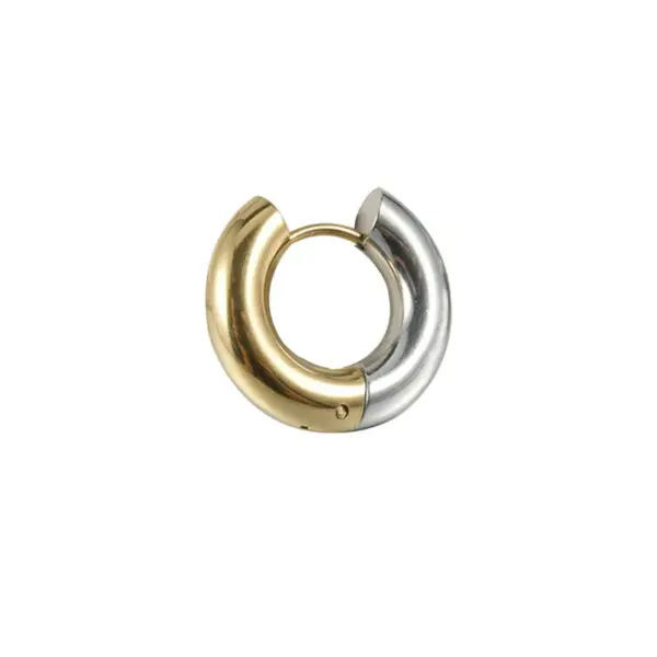 PVD Coated 18K Gold Plated Color Block 304 Stainless Steel Simple Style Waterproof Non Tarnish Earrings