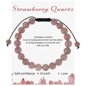 Strawberry Crystal Bracelet 18cm