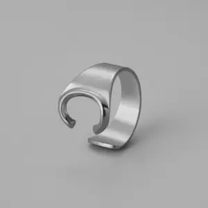 Silver C Open Ring J382-29 / Adjustable Opening
