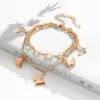 Wholesale PVD Coated 18K Gold Plated Geometric 304 Stainless Steel Waterproof Non Tarnish 304 Stainless Steel Bracelets