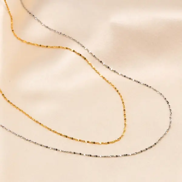 Wholesale Jewelry Simple Style Geometric 201 Stainless Steel Gold Plated Stainless Steel Necklaces