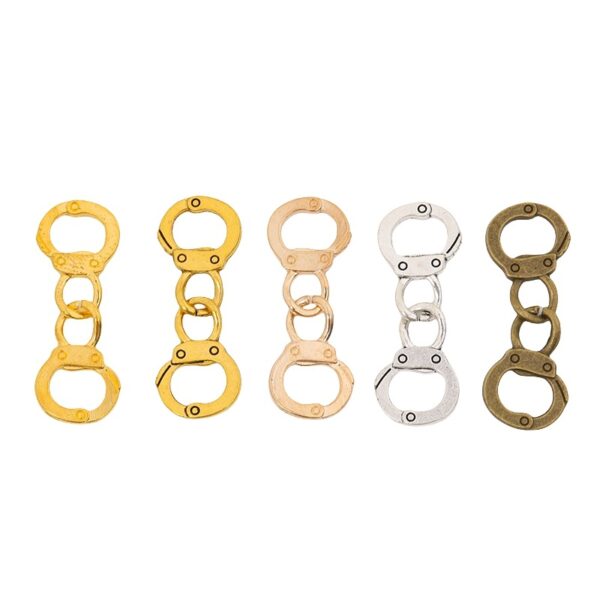 Wholesale DIY compound zinc alloy jewelry accessories pendant handcuffs pendant zakka wholesale factory direct 1726