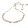 Wholesale Fashion Square Copper Gold Plated Zircon Bracelets In Bulk
