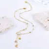 Wholesale Jewelry French Style Simple Style Clouds Star Moon 304 Stainless Steel 18K Gold Plated Jewelry Set