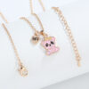 oly-da53e8d9babc3b6fc48ef85b14699601 Wholesale Good Friends Cartoon Bear Necklace