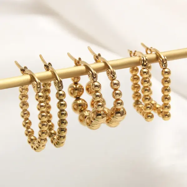 1 Pair Basic Simple Style Triangle Plating 304 Stainless Steel 18K Gold Plated Gold Plated Ear Studs