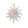 Wholesale PVD Coated Real Gold Plated Sun Spiral 304 Stainless Steel Vintage Style Classic Style Waterproof Non Tarnish Pendant Earrings