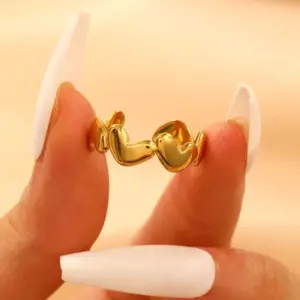 01 18K Real Gold Love 10550