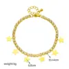 Wholesale Elegant Lady Star Titanium Steel Inlay Rhinestones Bracelets Necklace