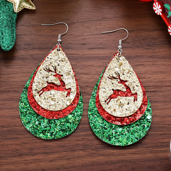 Wholesale Christmas Sequins Earrings Gift Box