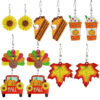 Wholesale Sparkling Autumn Thanksgiving Earrings