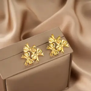 E1370-A (Gold Stud Earrings Pairs)