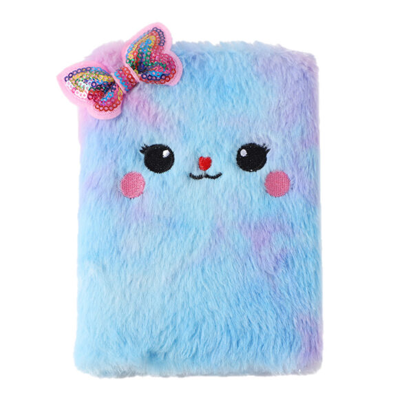 Wholesale Cartoon Plush Notebook Cute Girl's Bow Notepad